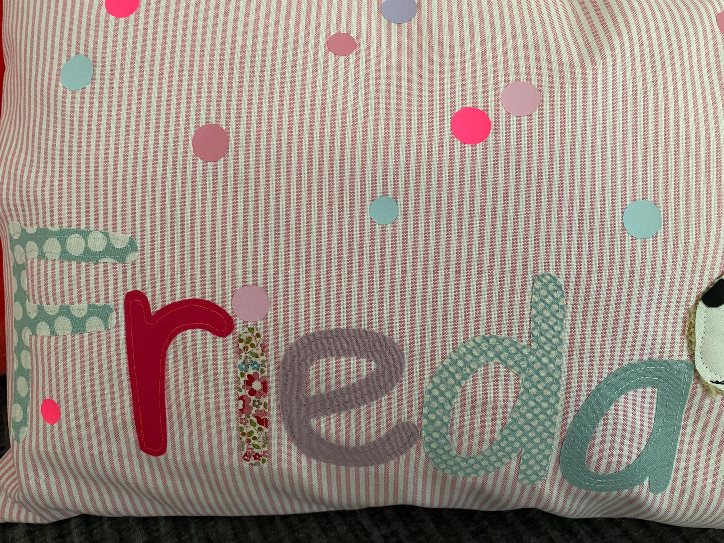 Kissen mit Namen Kissenbezug Geburt Baby Kissenhülle Kissen personalisiert Namenskissen Kuschelkissen Kinderkissen Kissen Pferd Milla Louise